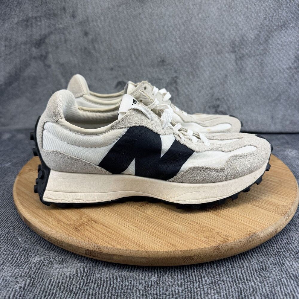New Balance 327 Shoes Womens Size 6.5 White Black Running Sneakers WS327FE